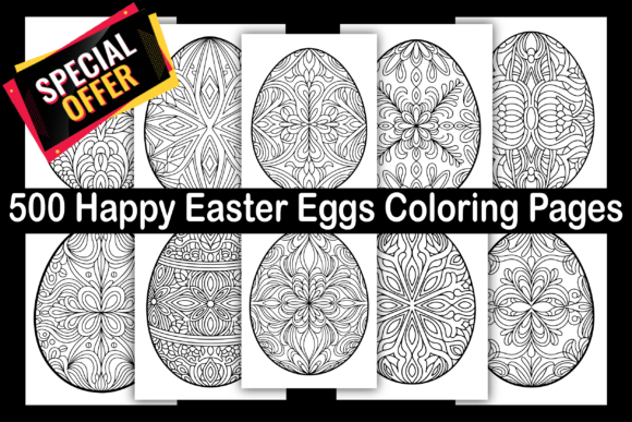 500 Happy Easter Eggs Coloring Pages: A Creative Tool for Every Workflow