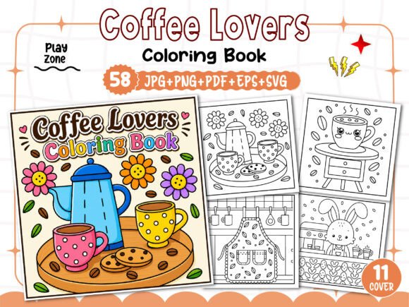 Coffee Lovers Coloring Book Bold Easy: Crafting a Unique KDP Interior for Relaxation and Creativity
