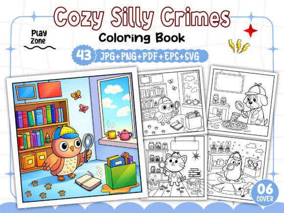 Cozy Silly Crimes Coloring Book: A Unique Creative Escape for Modern Minds