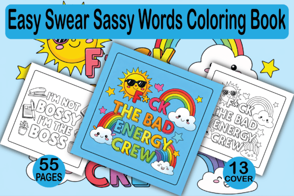 Evaluating the Easy Swear Sassy Words Coloring Book for Digital Publishing and Print on Demand