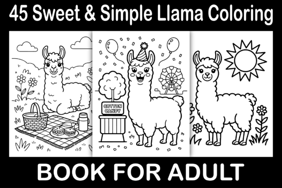 Exploring Sweet Simple Llama Coloring Pages for KDP Interiors