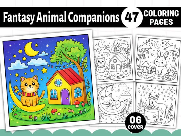 Fantasy Animal Companions Coloring Pages