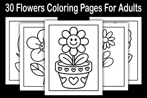 Flowers Coloring Pages for Adults