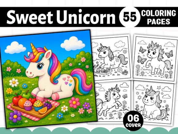 Sweet Unicorn Coloring Pages for Adults: A Detailed Review of a Versatile KDP Interior
