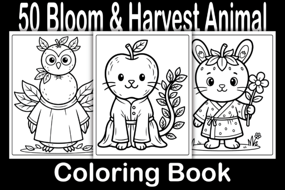 The Bloom Harvest Animal Coloring Book: A Versatile Digital Asset for Creators and Educators